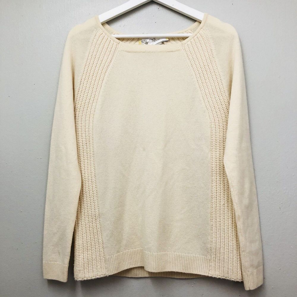 Vineyard Vines Womens Cashmere Knit Crew Neck Sweater White Size XS